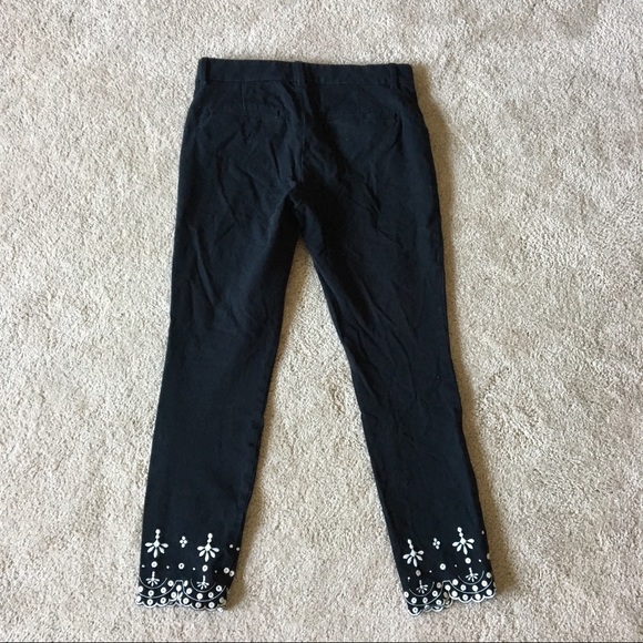 Embroidered Hem Pants • GAP - Picture 6 of 9